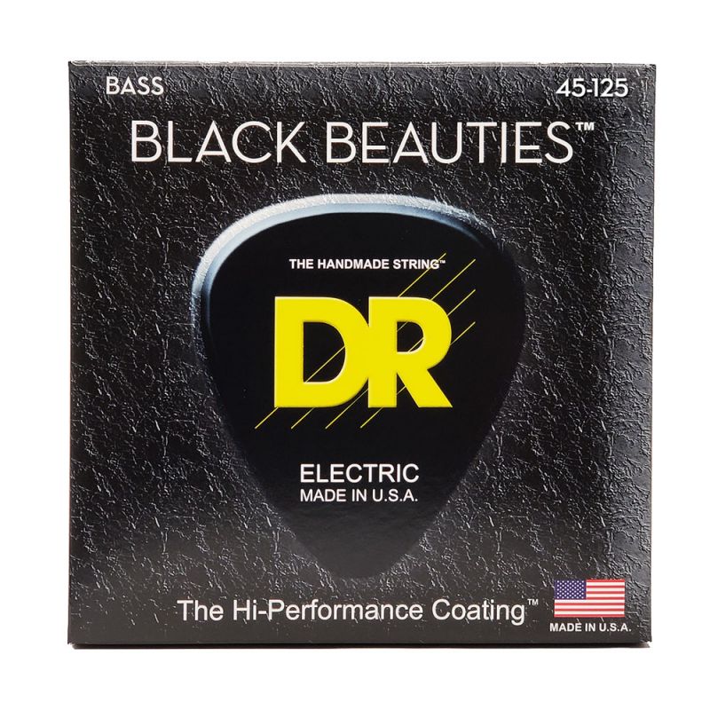 Набор струн DR Strings BLACK BEAUTIES Bass 5-String - Medium (45-125)